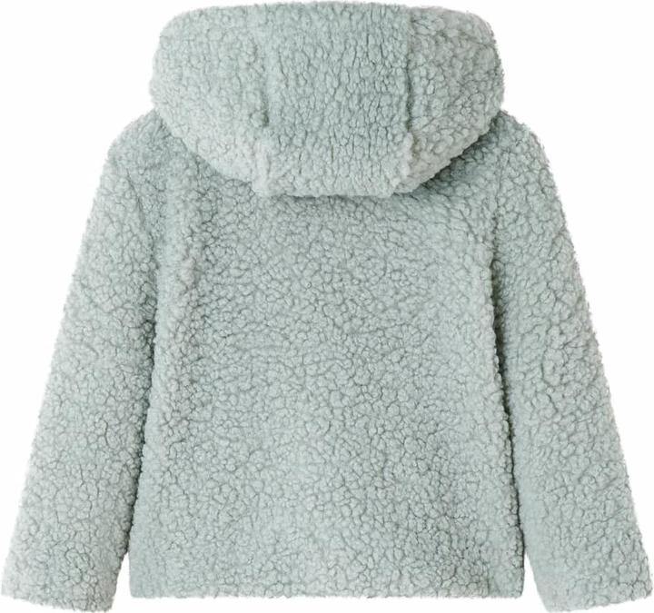 Image du produit VidaXL Veste à capuche enfant en fausse fourrure Teddy vert menthe (116)