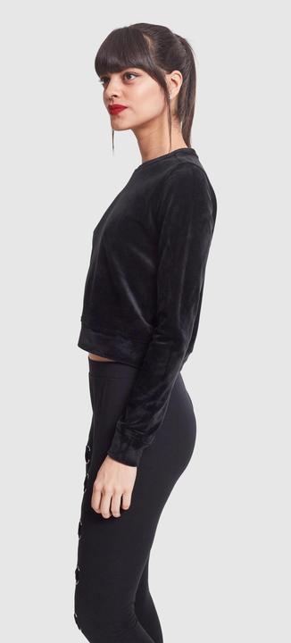Image du produit Urban Classics Ladies Short Velvet Crew (XS)