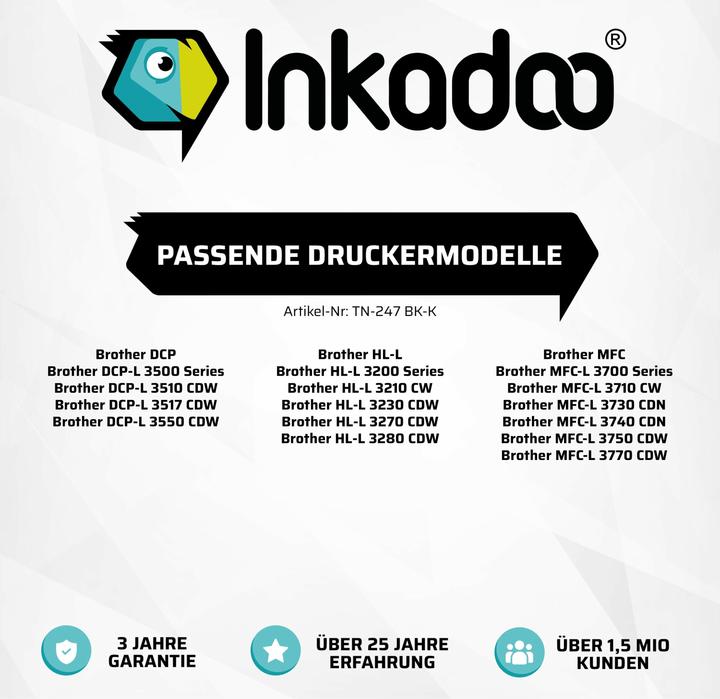 Immagine prodotto Inkadoo Toner compatibile per Brother TN243, TN247 (FC)
