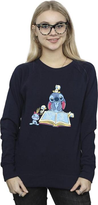 Immagine prodotto Disney Lilo & Stitch Reading A Book Felpa Donna (L)
