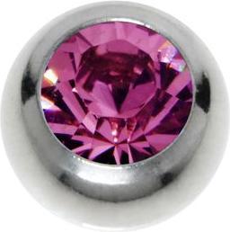 Bijouteria 1.2mm Piercing-Kugel (Kristall, Edelstahl)