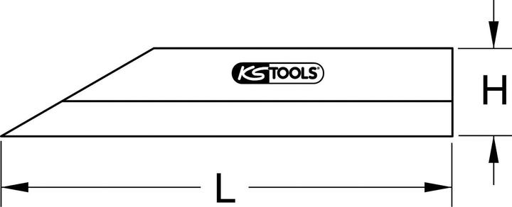 Produktbild KS Tools Präzisions-Haarlineal, 500mm (50 cm)