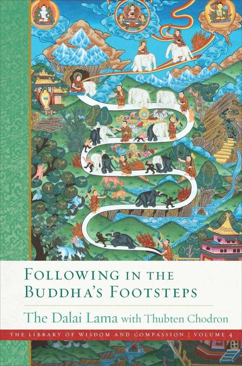 Actual product image Following in the Buddha's Footsteps (English, His Holiness the Dalai Lama, Venerable Thubten Chodron, 2023)