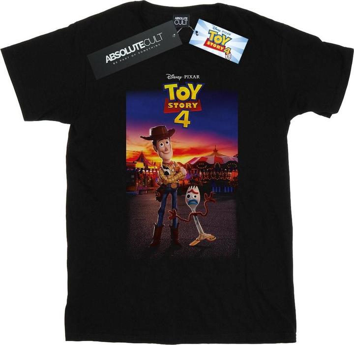 Immagine prodotto Disney Toy Story 4 Woody And Forky Poster Maglietta Ampia Donna (M)
