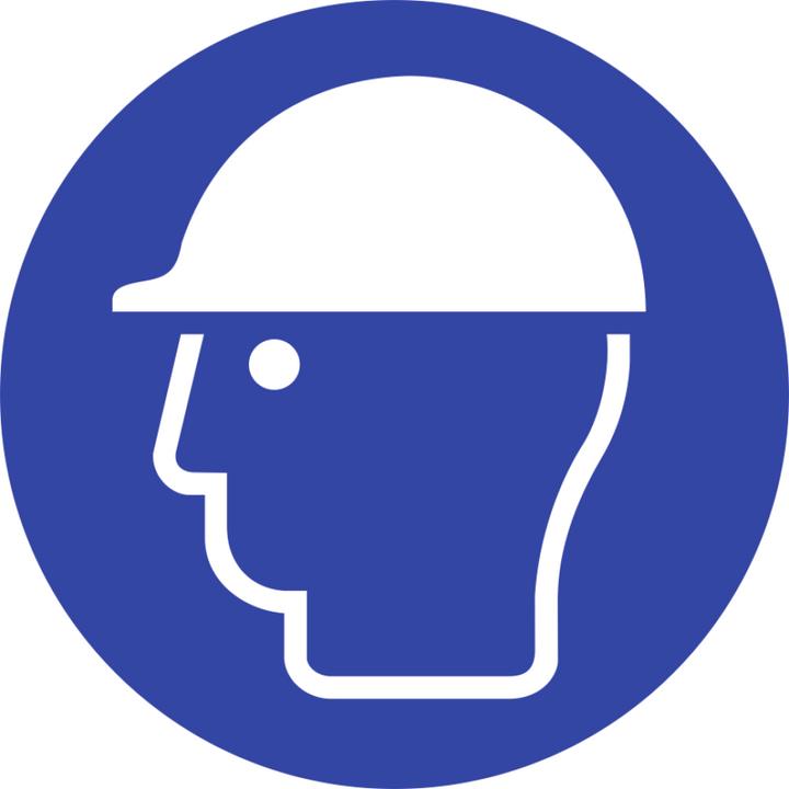 Produktbild Moravia Gebotszeichen Kopfschutz benutzen Aluminium, Ø 200 mm