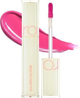 Actual product image Rom&Nd Dewyful Water Tint Lip Gloss 10 Murmur Pink 0.18 fl oz Longlasting Moisturizing Natural MLBB (10 Murmur Pink)