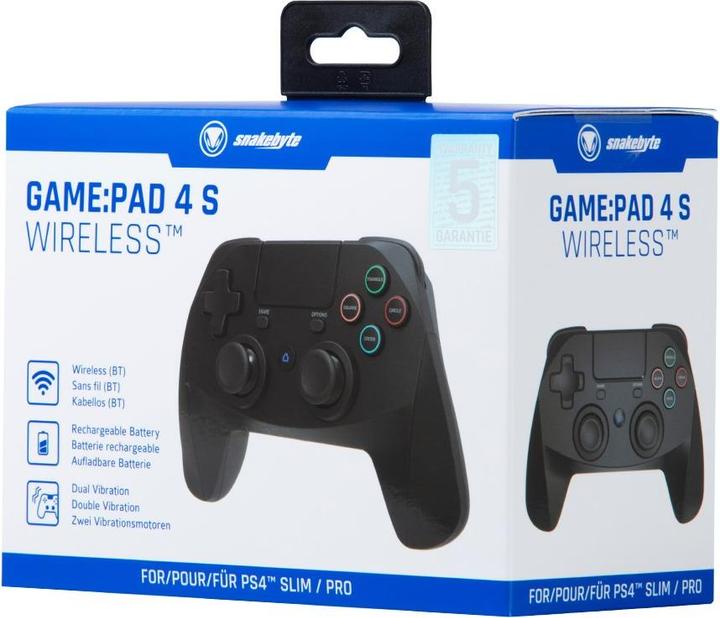 Actual product image Snakebyte SB909375 Gaming Controller Bluetooth/USB Gamepad Analog / Digital PlayStation 4, Playstation 3 (PS3, PS4)