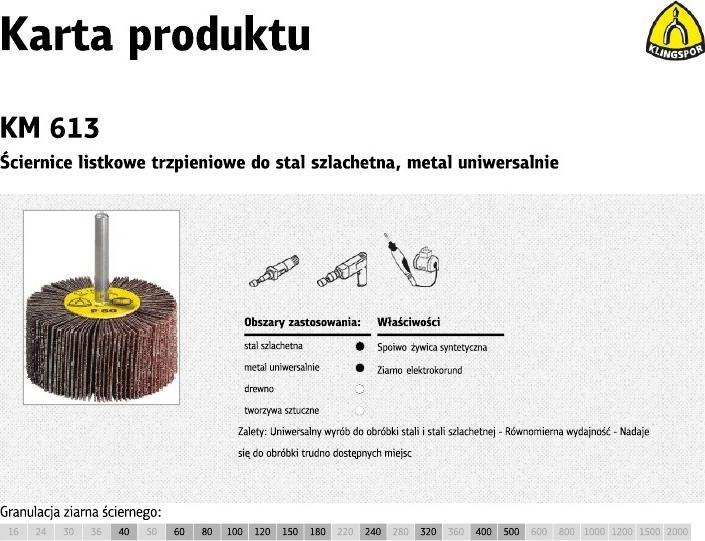 Produktbild Klingspor KM 613 - Schleifmopstifte 60 x 30 x 6 mm (40)
