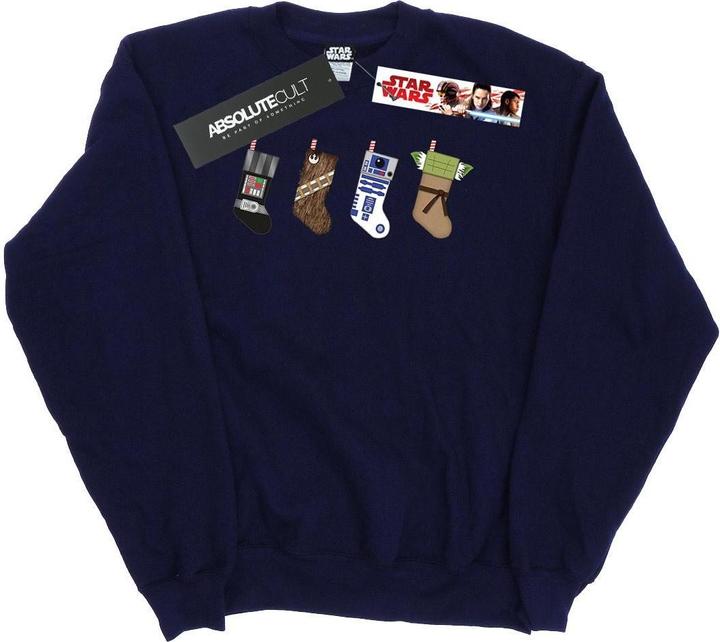 Actual product image Star Wars Mens Christmas Stockings Sweatshirt (S)