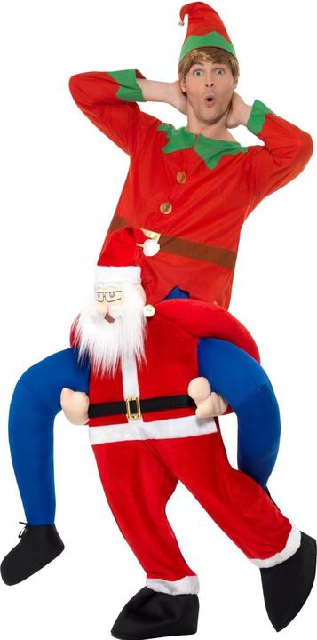 Actual product image Smiffys Unisex Adult Santa Piggy Back Costume (One size)