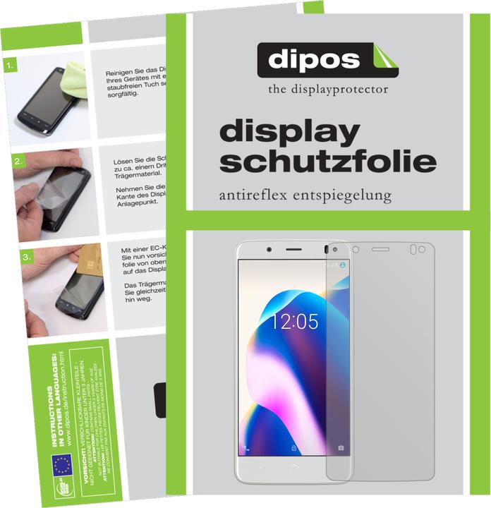 Image du produit Dipos Film de Protection d’écran Anti-reflet (2 pièce(s), BQ Aquaris U2 Lite)