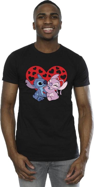 Immagine prodotto Disney Lilo & Stitch Hearts Maglietta Uomo (XL)