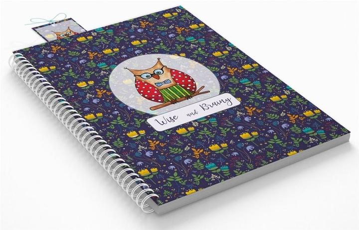 Produktbild Cozywood Dekoratives Spiralnotizbuch Eule B5 (B5, Kariert)