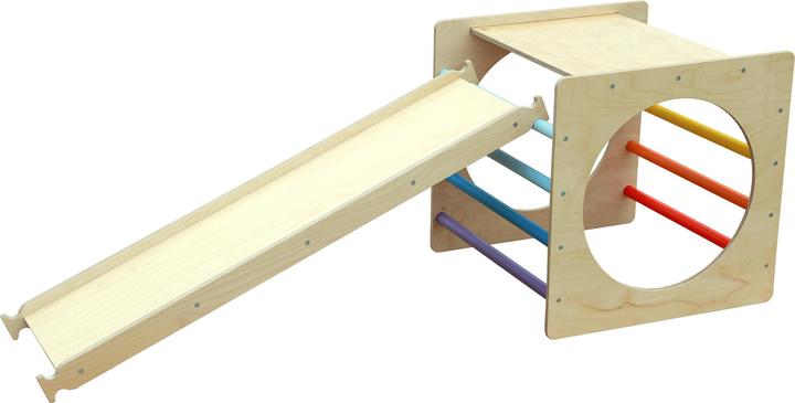 Actual product image Montessori Climbing Cube/Climbing Cube+XXL Slide/Slide - Light/Bright - ® Sport&Gym