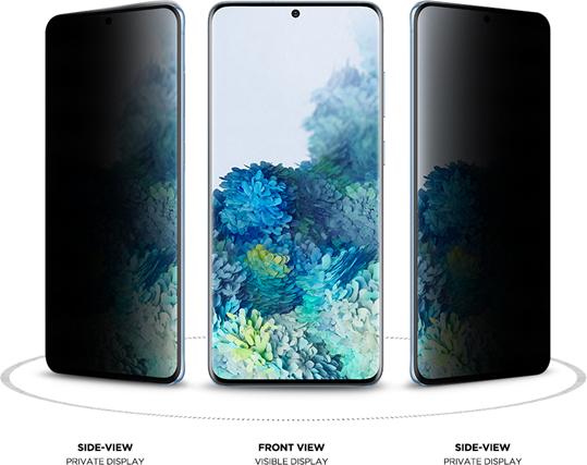 Actual product image Eiger Mountain Glass Black Edge (1 Piece, Samsung Galaxy S20+)