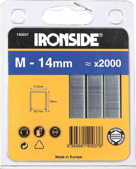 Productafbeelding Ironside 140037 Nietjes 14 mm 2000 stuks type M (2000 x)