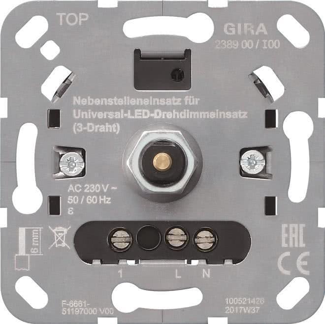 Gira Universal LED rotary dimmer 238900 Insert extension unit