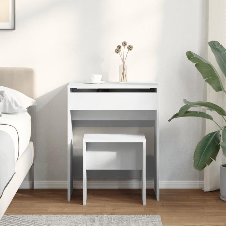 Image du produit VidaXL Coiffeuse avec tabouret 60 x 40 x 113,5 cm (60 x 40 x 75 cm)