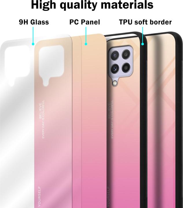 Actual product image Cadorabo TPU 2 colors glass envelope (Samsung Galaxy M22, Samsung Galaxy A22, Samsung Galaxy A32)