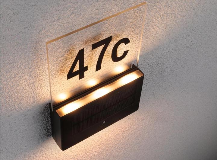 Immagine prodotto Paulmann Luce solare del numero civico (18 lm, IP44)