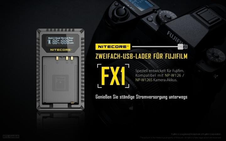 Image du produit Nitecore FX1 - pour les appareils photo Fuji (Chargeur)