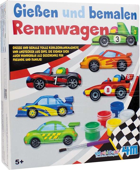 Actual product image 4M Racing car plaster and painting set (mult)