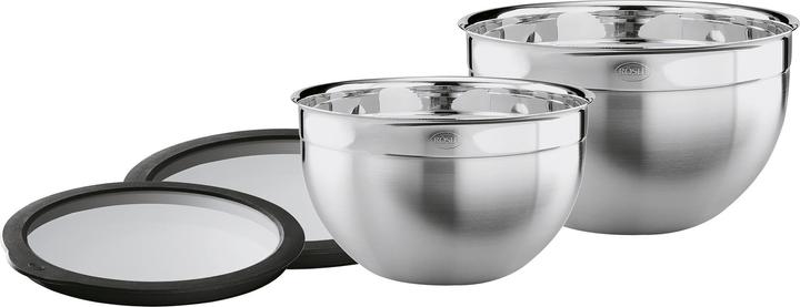 Immagine prodotto Rösle Set di ciotole con coperchi per la freschezza (2 pezzi) (24 cm, 5.40 l, 4 x)