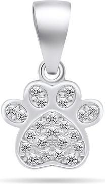 Image du produit Brilio Silver - Charmant pendentif en argent avec zircons Paw PT85W