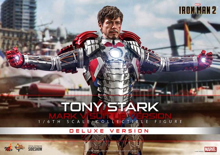 Immagine prodotto Hot Toys Movie Masterpiece 1/6 Tony Stark (versione con tuta del marchio V) Deluxe