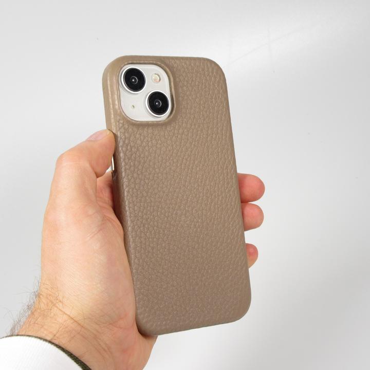 Actual product image PhoneLook Cover Fully grained luxury calfskin with metal buttons and MagSafe (Apple iPhone 14)