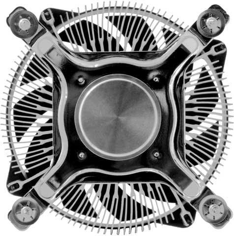 Immagine prodotto Titan Raffreddatore di rame della CPU per Intel, design a basso profilo Per socket 1155, 1156 (96 mm)