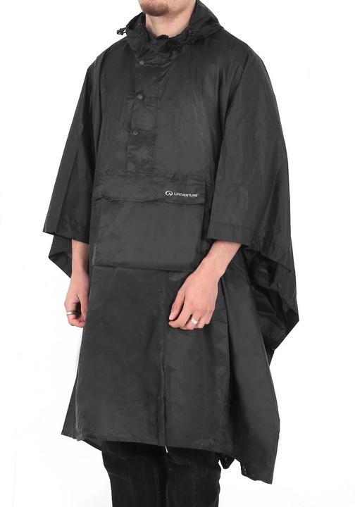 Actual product image Lifeventure Poncho, Black (One size)