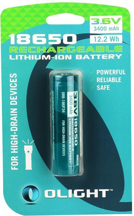 Actual product image Olight 18650
