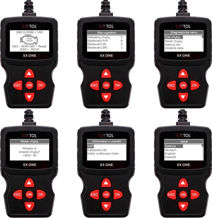 Sixtol Autodiagnostics SX ONE in CZ/SK/DE/AJ/ES
