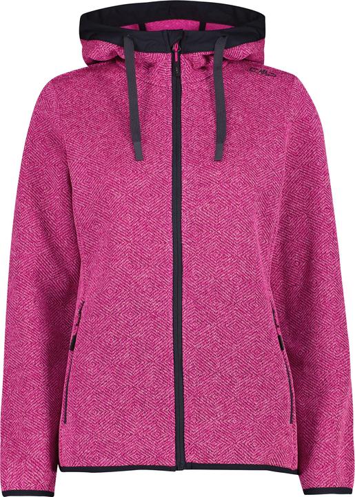 Actual product image CMP Campagnolo Women's Jacquard Knitted Jacket Fix Hood (44, XL)