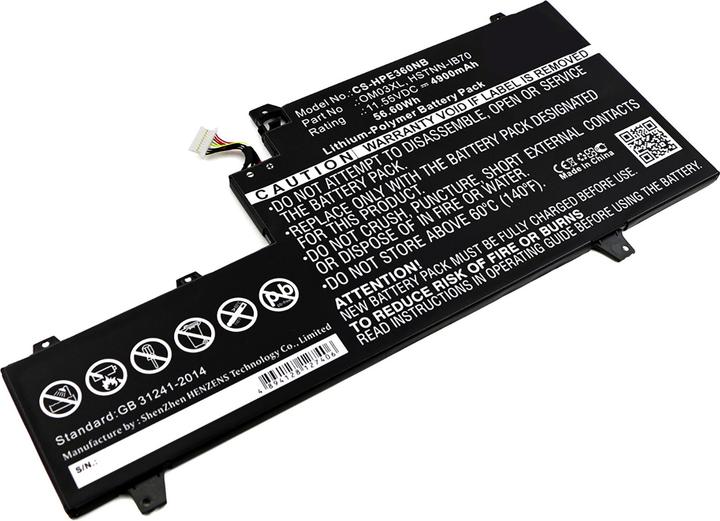 Image du produit AGI Batterie compatible avec HP EliteBook x360 1030 G2 (1 cellules, 4900 mAh)