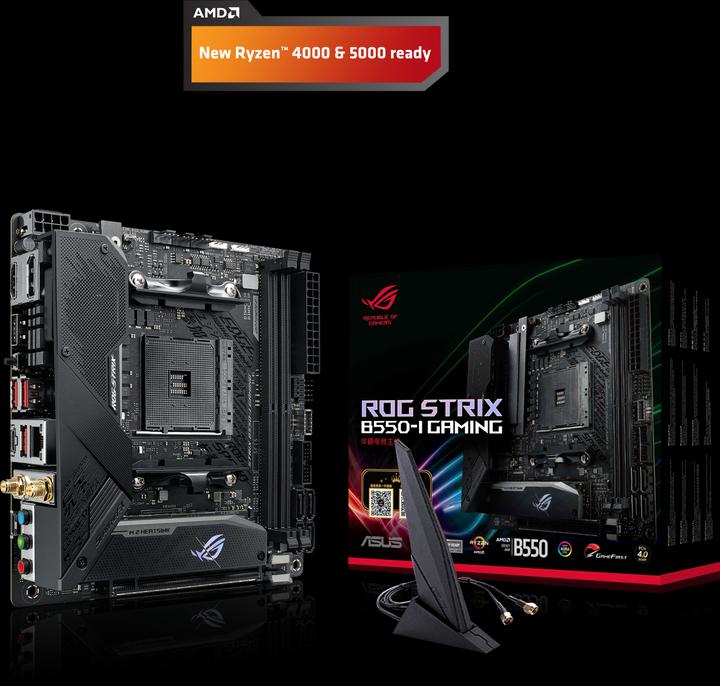 Produktbild ASUS ROG STRIX B550-I GAMING (AM4, AMD B550, Mini-ITX)