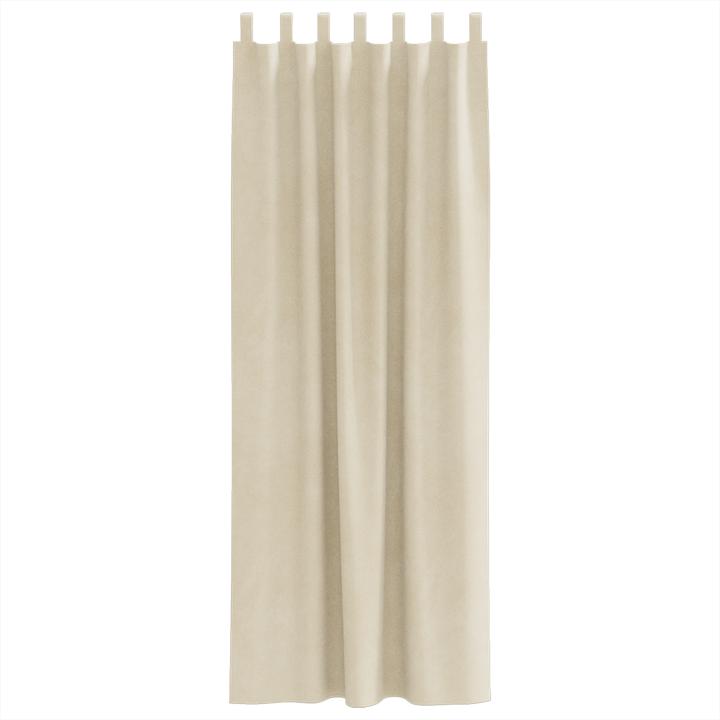 Immagine prodotto VidaXL Tende oscuranti con passanti 2 pezzi in velluto crema (140 x 260 cm)