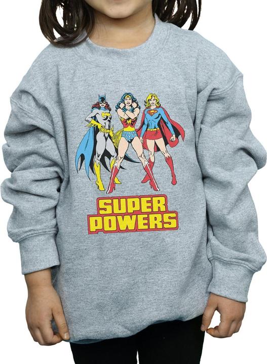 Actual product image Girls Wonder Woman Super Power Group Sweatshirt (116)