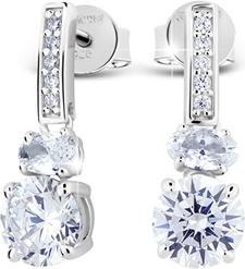 Modesi Silver earrings with zircons JA24020CZ