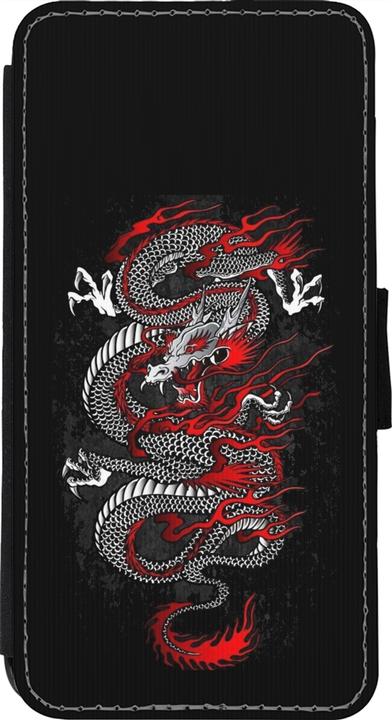 Actual product image PhoneLook Cover Wallet Black Japanese style Dragon Tattoo Red Black (Apple iPhone 11 Pro Max)