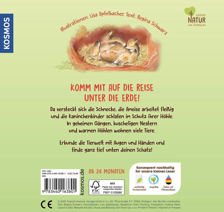 Actual product image Kosmos Guck mal unter die Erde (German, Regina Black, 2019)