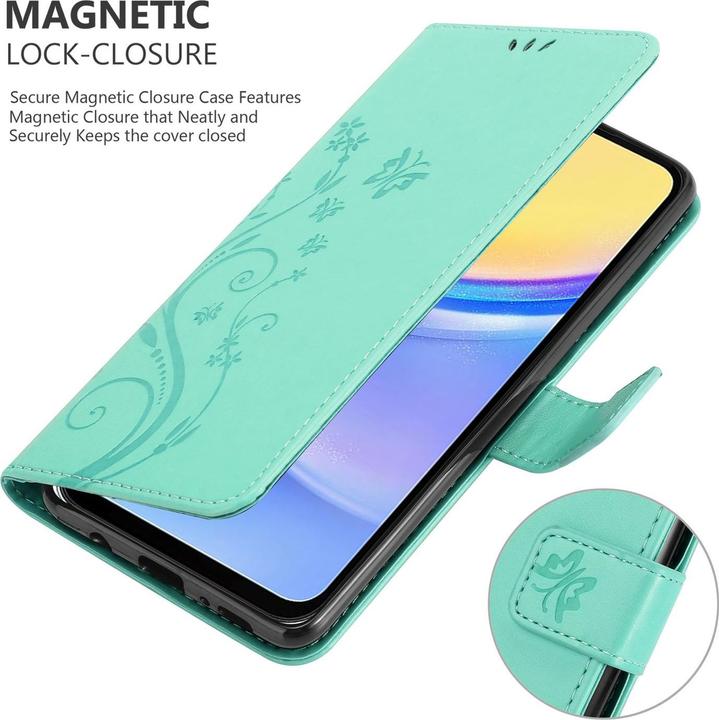 Immagine prodotto Cadorabo Custodia per Samsung Galaxy A16 Flower Book (Samsung Galaxy A16)