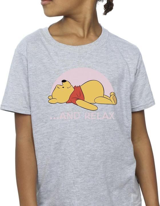 Actual product image Disney Girls Winnie The Pooh Relax Cotton T-Shirt (128)