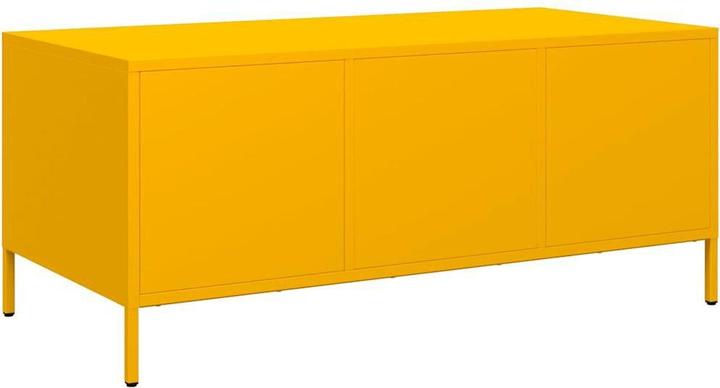 Image du produit VidaXL Table basse jaune moutarde 101,5x50x43,5 cm Acier laminé à froid