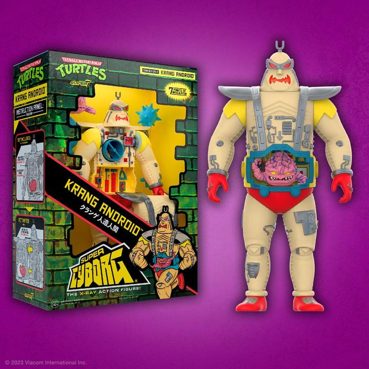 Image du produit Super7 Tortues Ninja figurine Super Cyborg Krang Android (Full Color) 28 cm