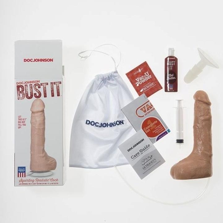 Actual product image Doc Johnson Squirting Realistic Cock