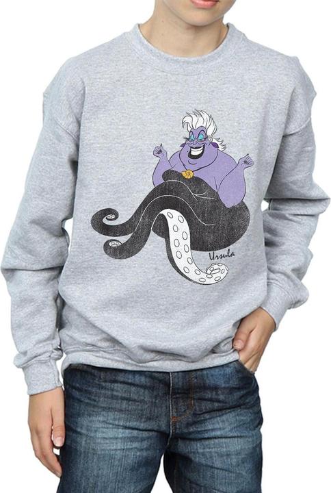 Actual product image Disney Boys The Little Mermaid Classic Ursula Sweatshirt (116)