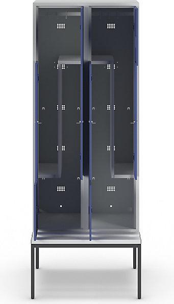 Produktbild Z-Garderobenschrank mit Sitzbank (80 cm, 214 cm)