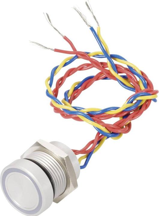 Saia-Burgess Piezo-Taster 18mm silber